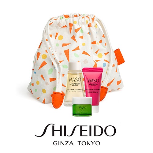 Косметичка с миниатюрами в подарок от Shiseido