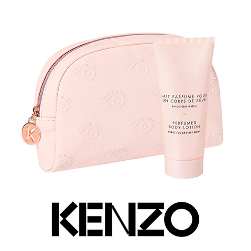 Косметичка и молочко для тела в подарок от Kenzo