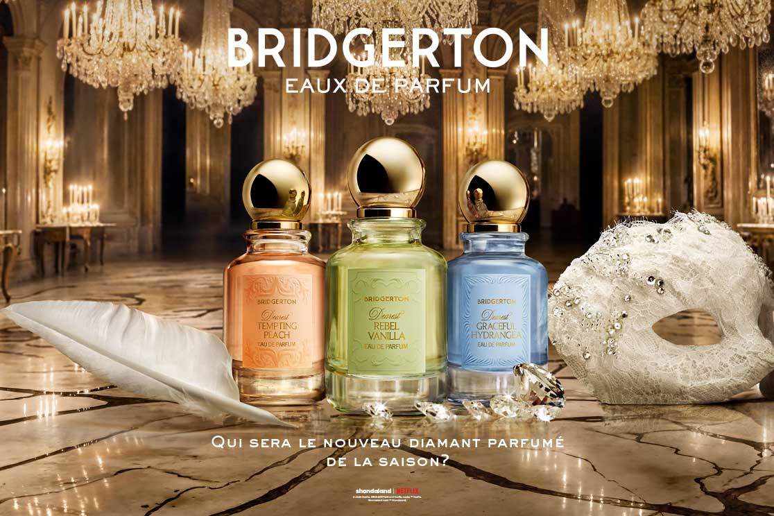 Коллекция ароматов BRIDGERTON Eaux de Parfum: Dearest Graceful Hydrangea, Dearest Rebel Vanilla и Dearest Tempting Peach