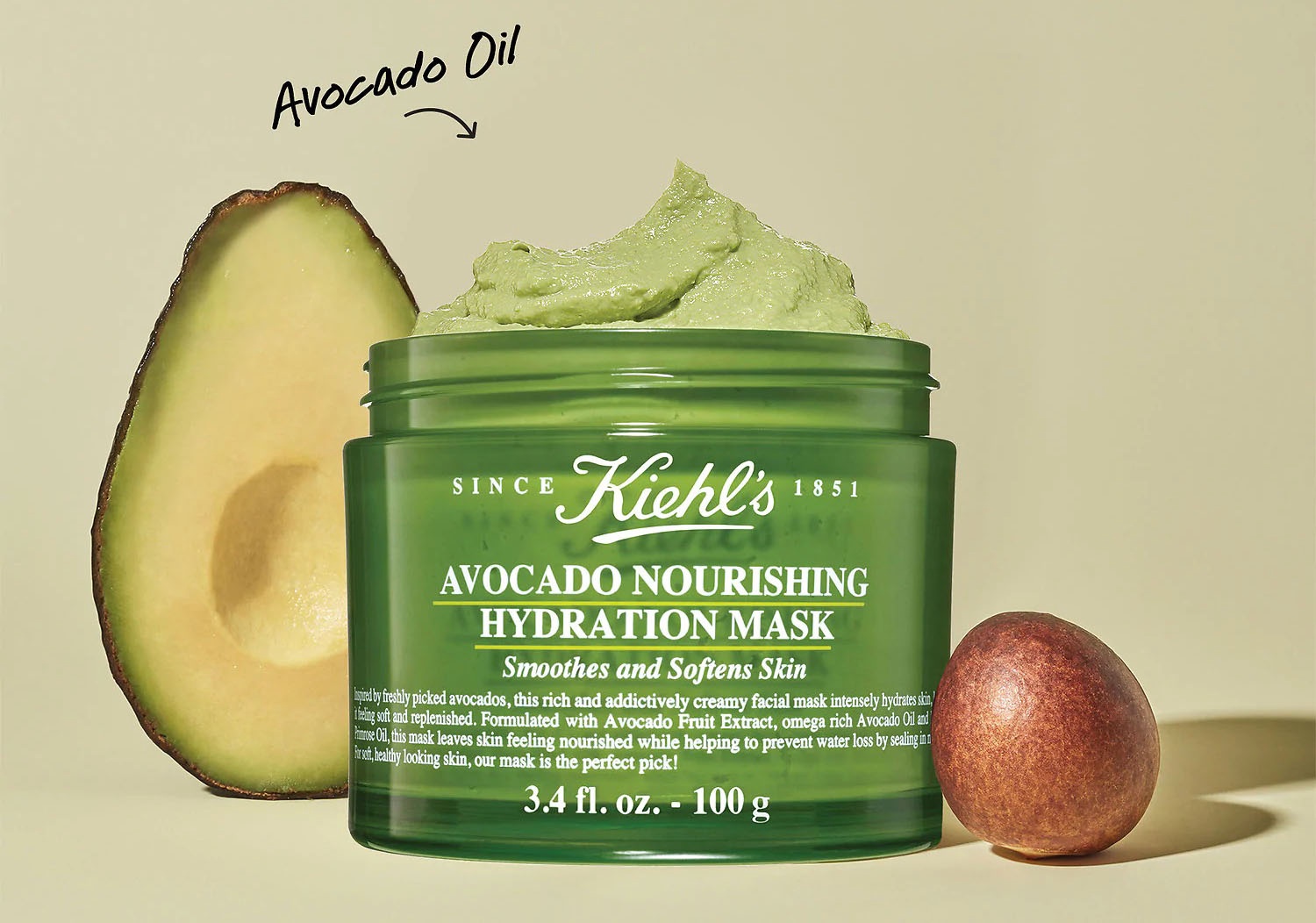 Питательная увлажняющая маска с авокадо от Kiehl's