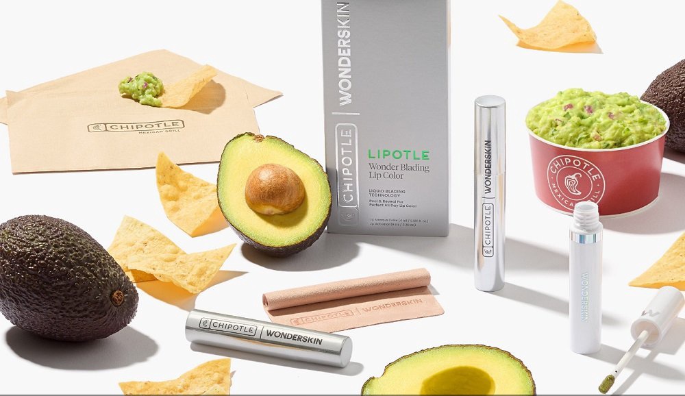 Chipotle объединилась с Wonderskin, чтобы запустить коллаборацию продуктов питания и косметики