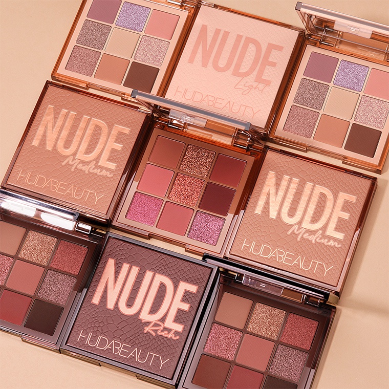 Праздничная коллекция палеток теней Huda Beauty Nude Obsessions 2019