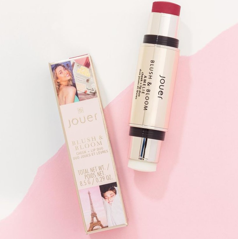 Дуэт румян и хайлайтера Jouer x Amelie Blush & Bloom Cheek + Lip Duo
