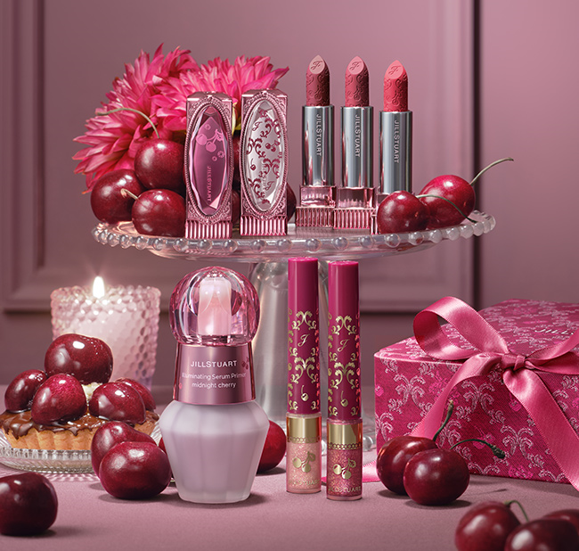Коллекция Jill Stuart Beauty Midnight Cherry Holiday 2022 