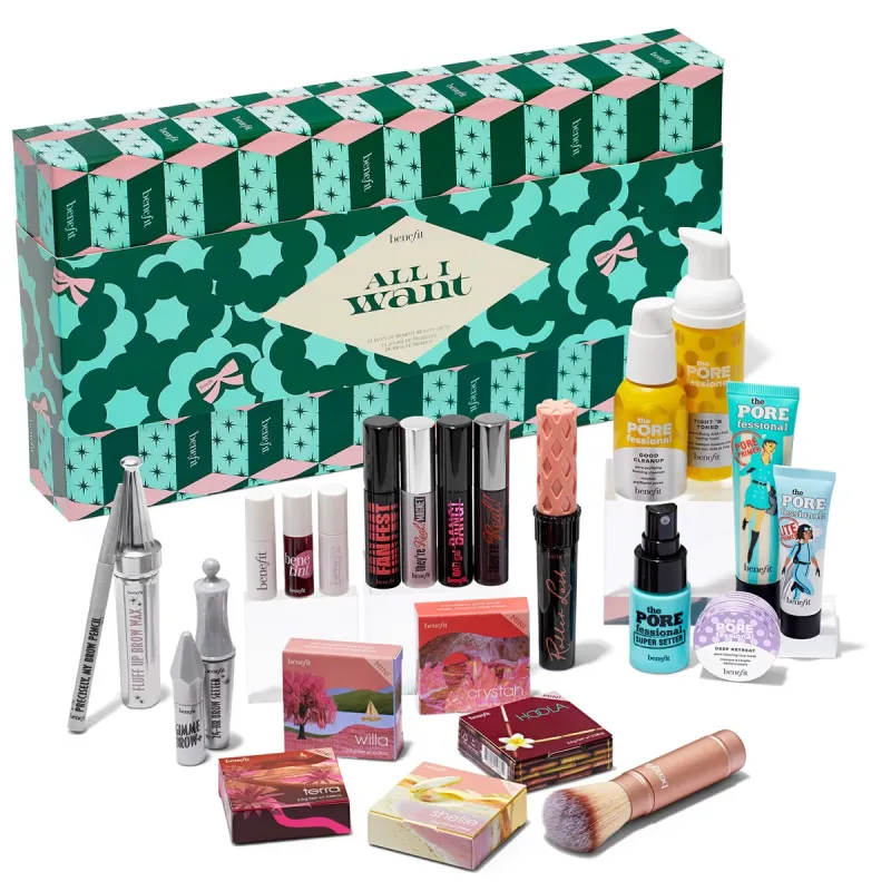 Адвент-календарь Benefit Cosmetics Holiday 2023 All I Want Beauty 