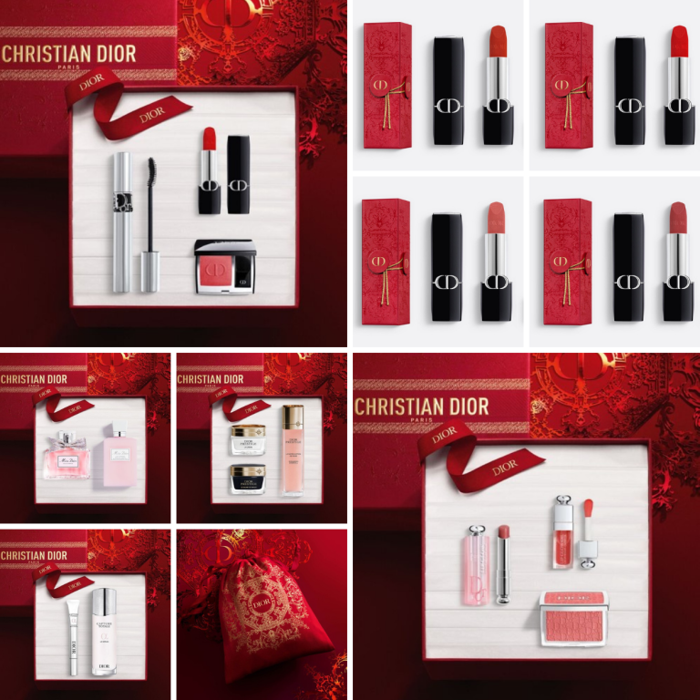 Подарочные наборы DIOR Lunar New Year 2024 Rouge Dior Case + Makeup & Skincare 