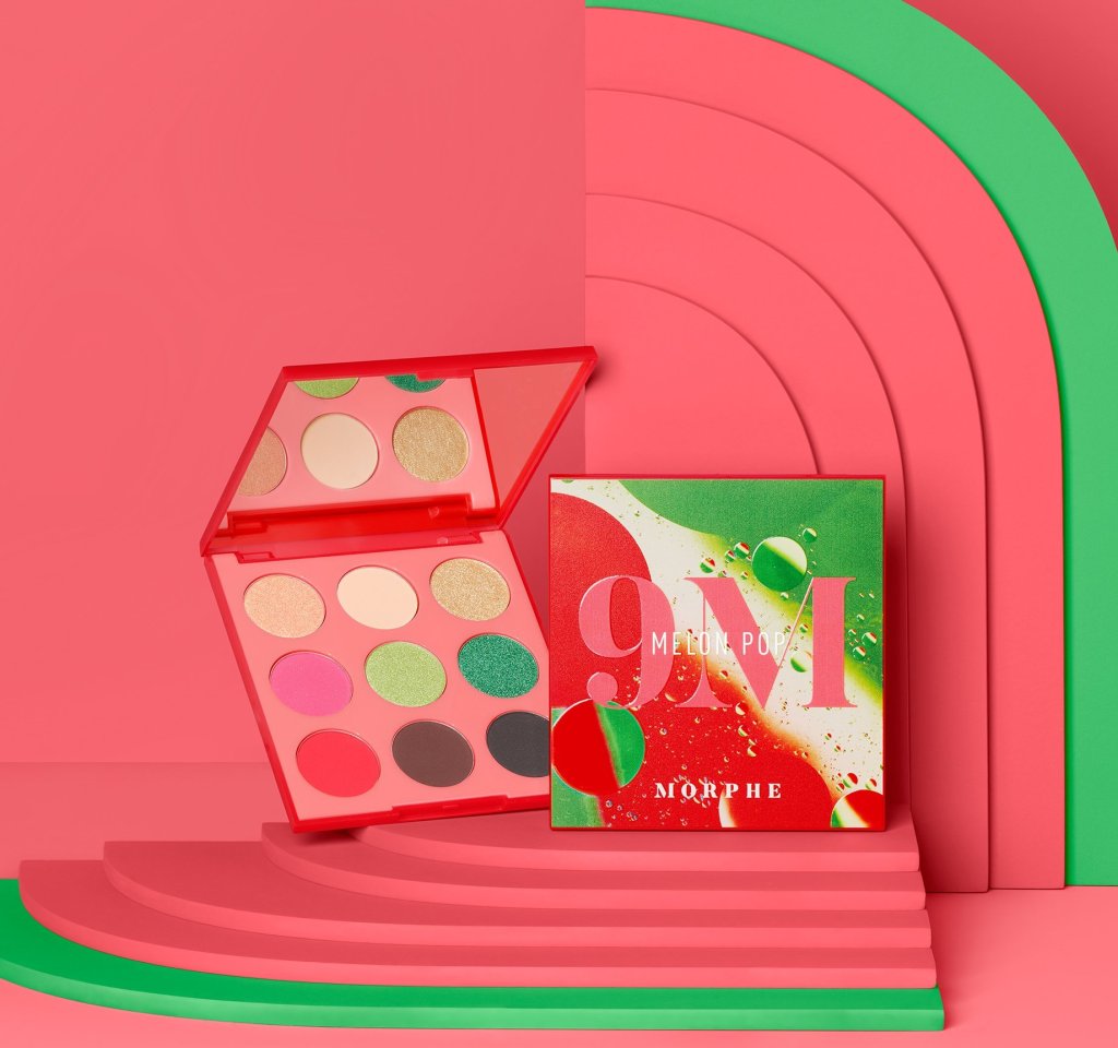Палетки теней для век Morphe 9M Melon Pop and 9R Bronze Metal Artistry 