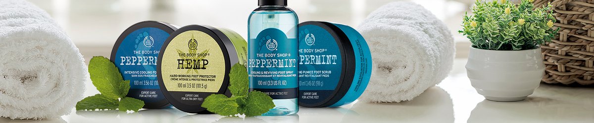 Скидка 20% на средства для ног в The Body Shop