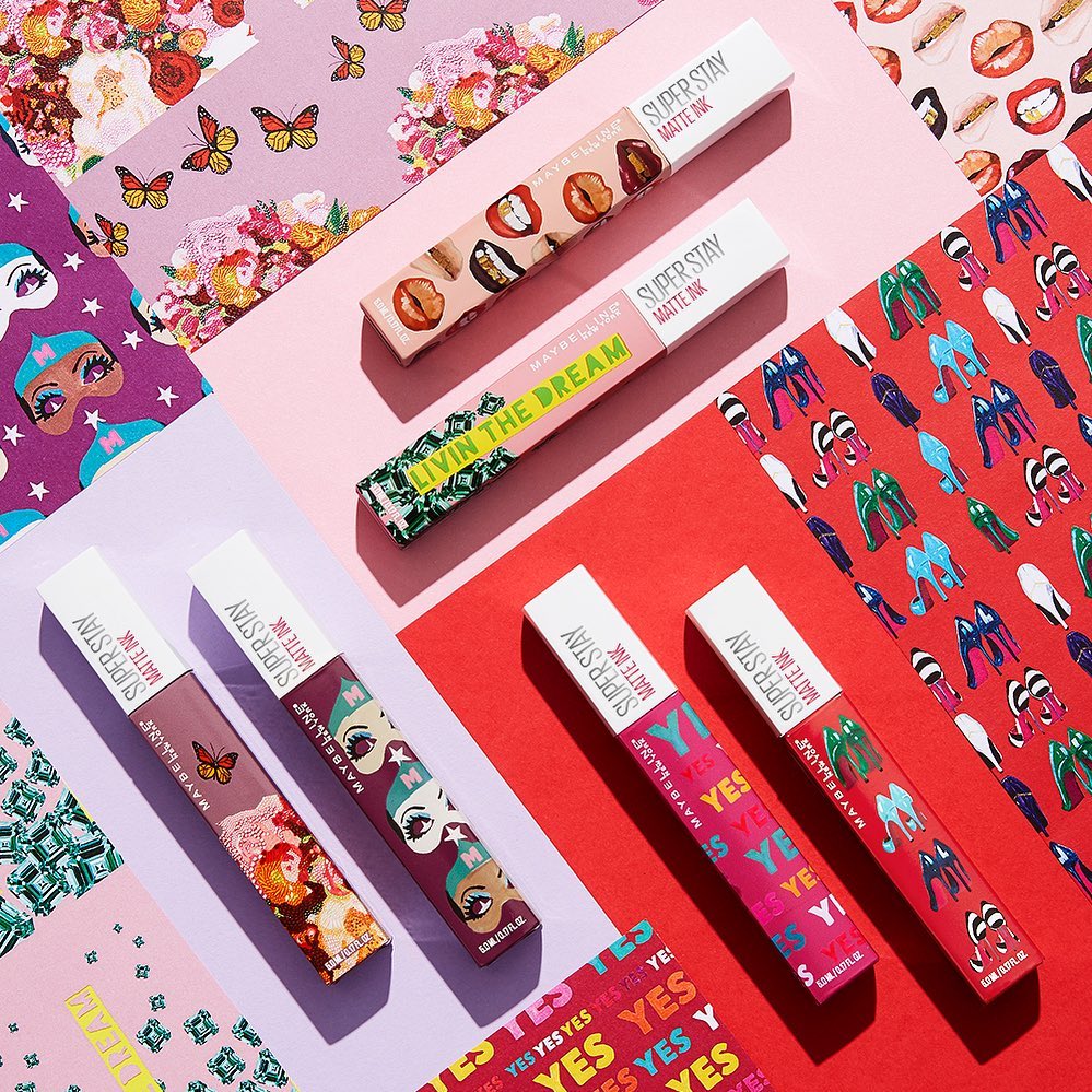 Коллекция губных помад Maybelline x Ashley Longshore Lipstick Collection