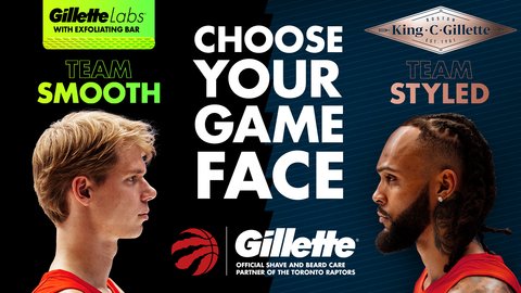 Gillette подписала контракт на новый сезон в качестве спонсора Toronto Raptors