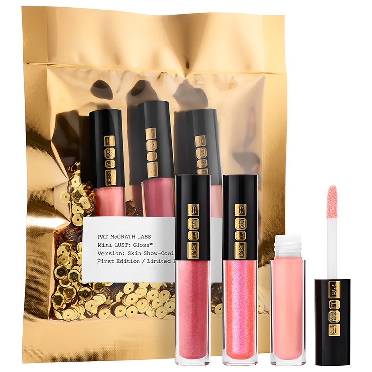 Трио мини-блесков для губ Skin Show Warm Nudes Pat McGrath