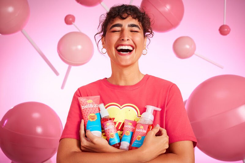 Beleza C&A объединяется с Chupa Chups для запуска новой линейки средств для ванны и тела