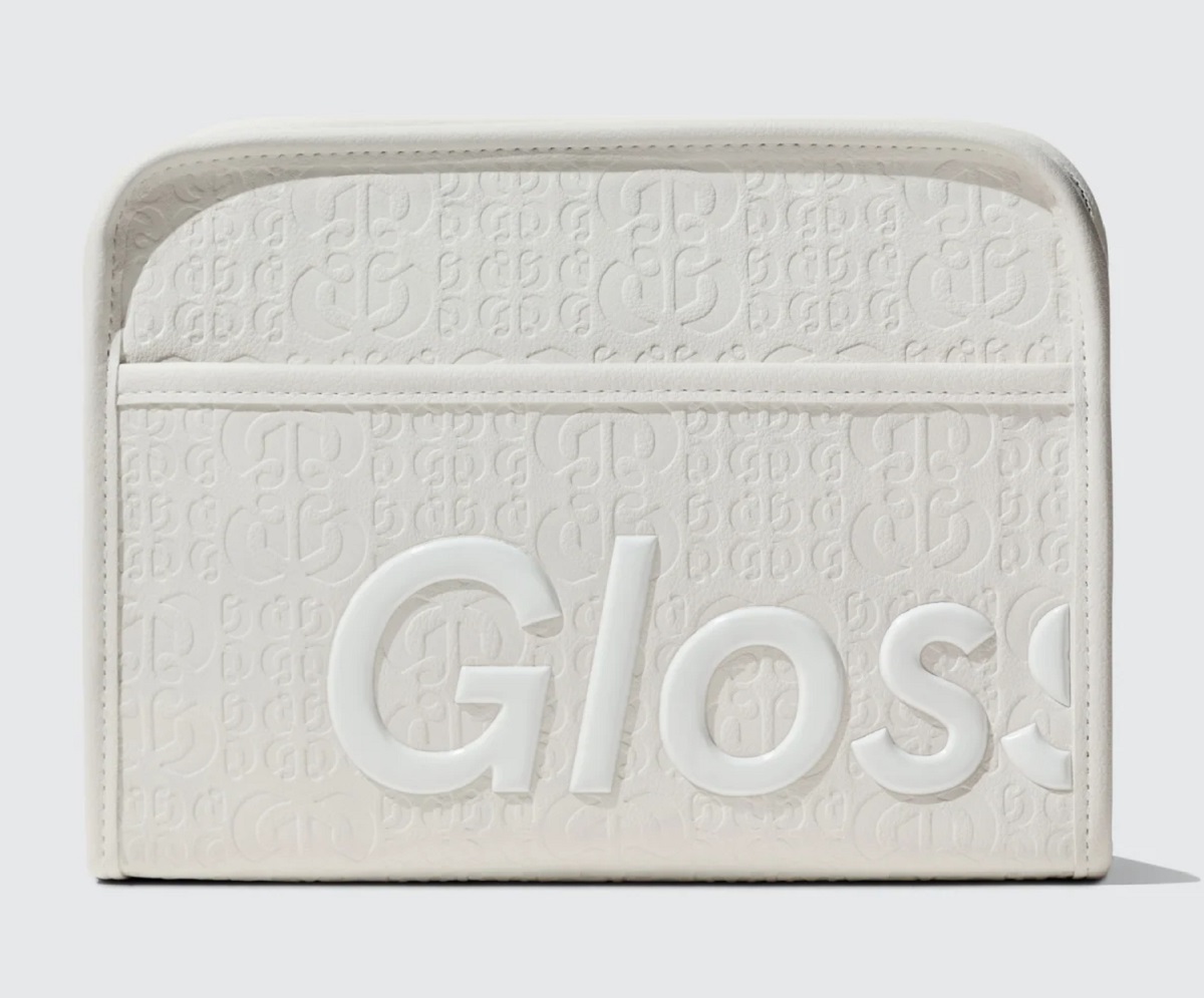 Косметичка Glossier Beauty Bag Holiday White Edition 2023 - BEAUTY DAY BOOK