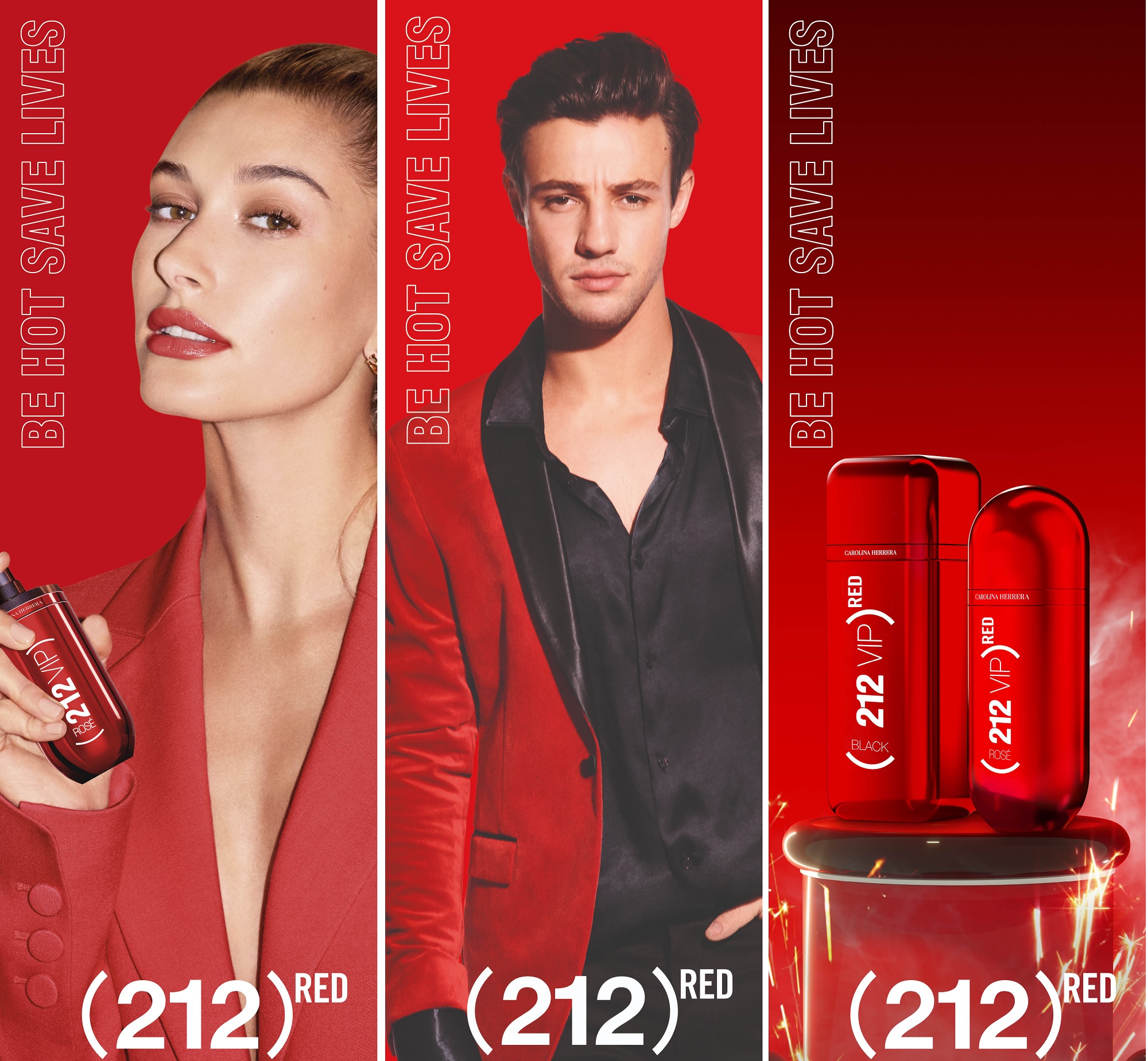 Новый дуэт ароматов Carolina Herrera 212 VIP Rosé Red & 212 VIP Black Red