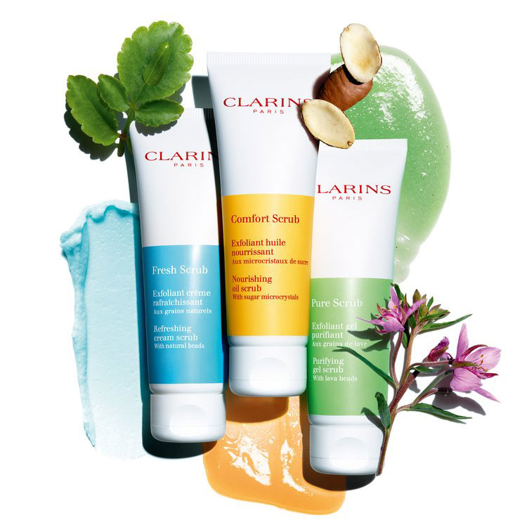 Clarins представляют новые скрабы для лица