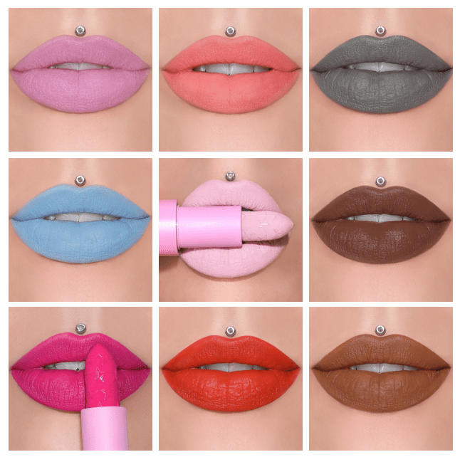 blue based lip gloss