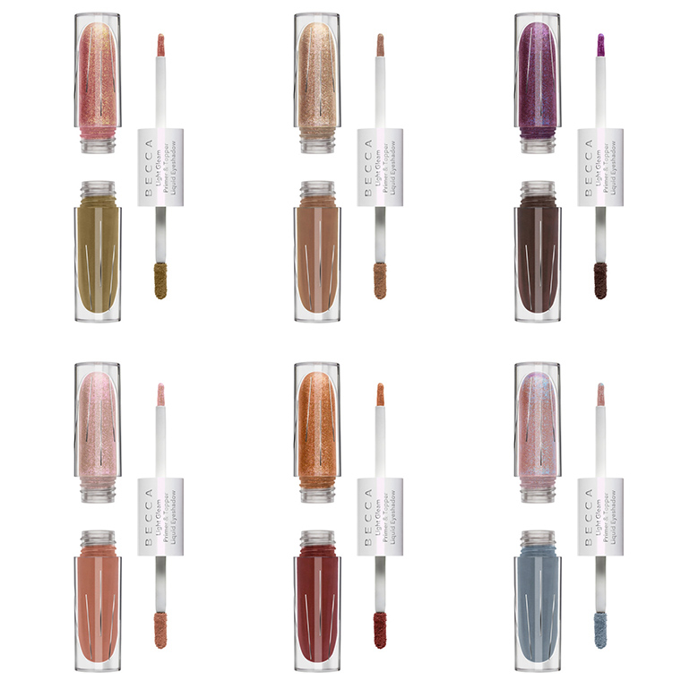 Летняя коллекция макияжа Becca Light Gleam Liquid Eyeshadow Duos + Hydra-Light Lip Balms 2020