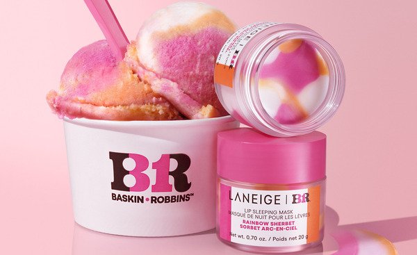 LANEIGE выпускает маску для губ Rainbow Sherbet в сотрудничестве с Baskin-Robbins