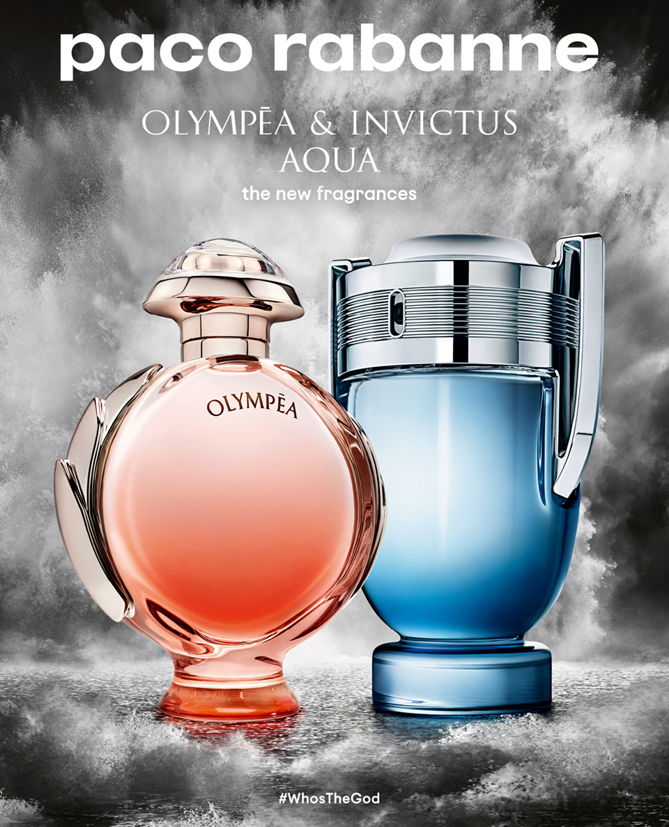 Ароматы Paco Rabanne Invictus Aqua & Olympéa Aqua