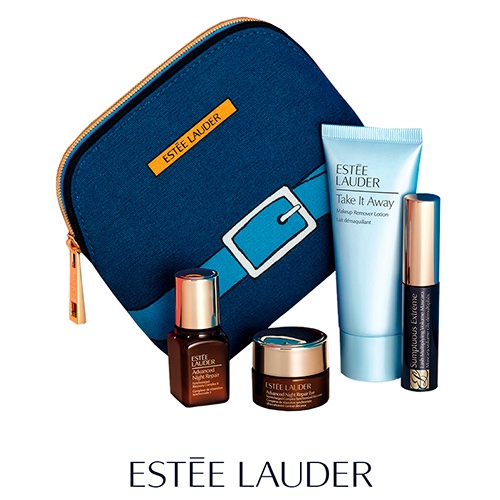 Косметичка с миниатюрами в подарок от Estee Lauder