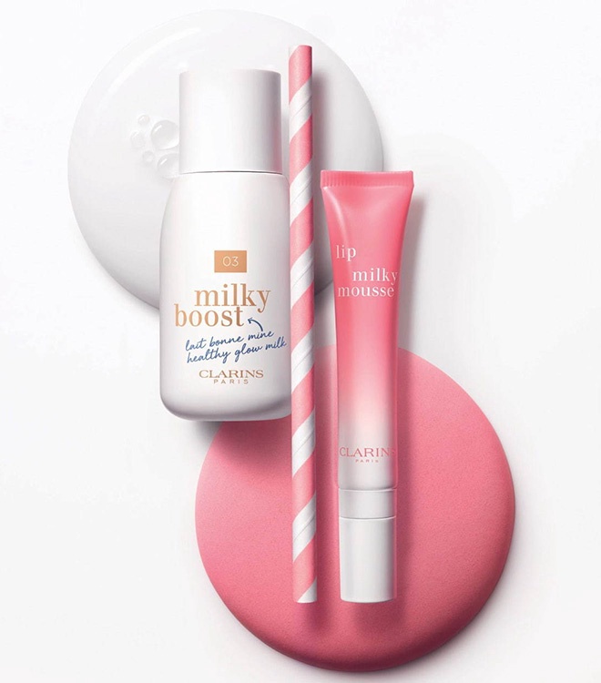 Весенняя коллекция макияжа Clarins Milkshake 2020