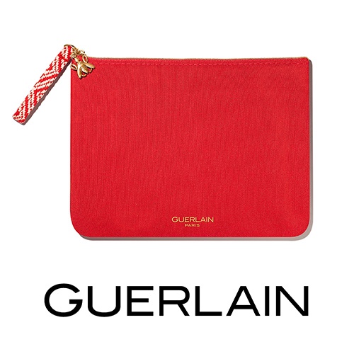 Оранжевая косметичка в подарок от Guerlain