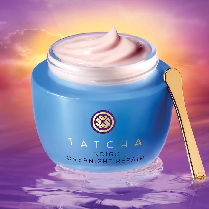 Увлажняющий крем с сывороткой Tatcha Indigo Overnight Repair 