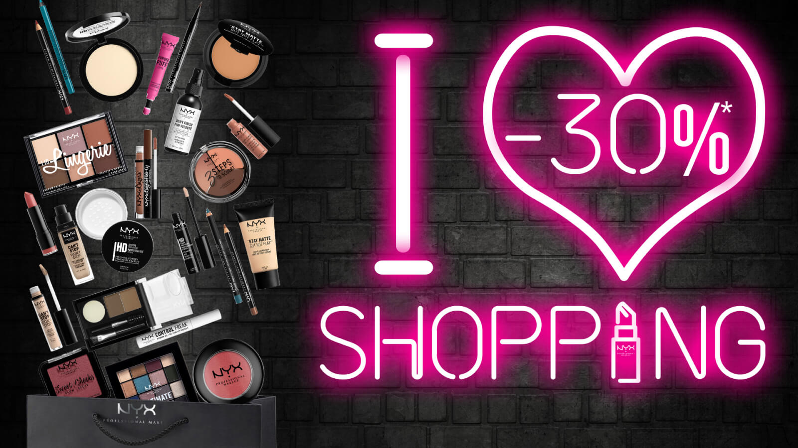 -30% в честь Дня шопинга в NYX!