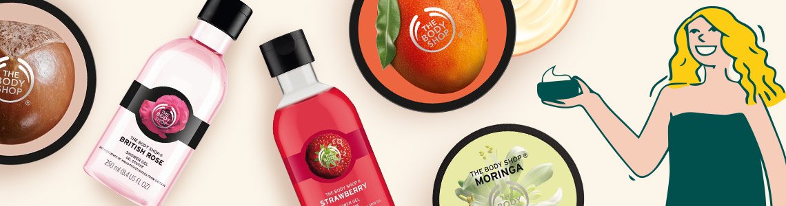 Купи масло для тела, получи гель для душа бесплатно от The Body Shop