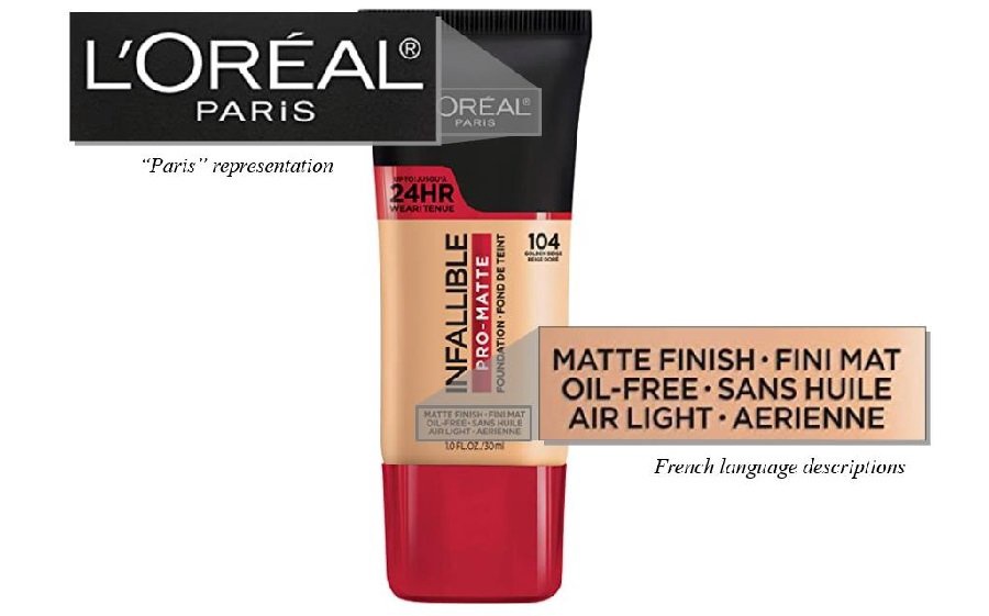 L'Oréal USA получили иск в суд из-за этикетки с надписью Paris