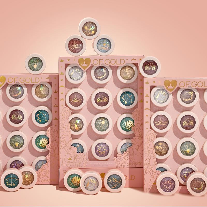 Коллекция ColourPop Disney Princess Heart of Gold Supershock Shadow 