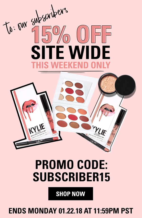 Скидка -15% на Kylie Cosmetics!