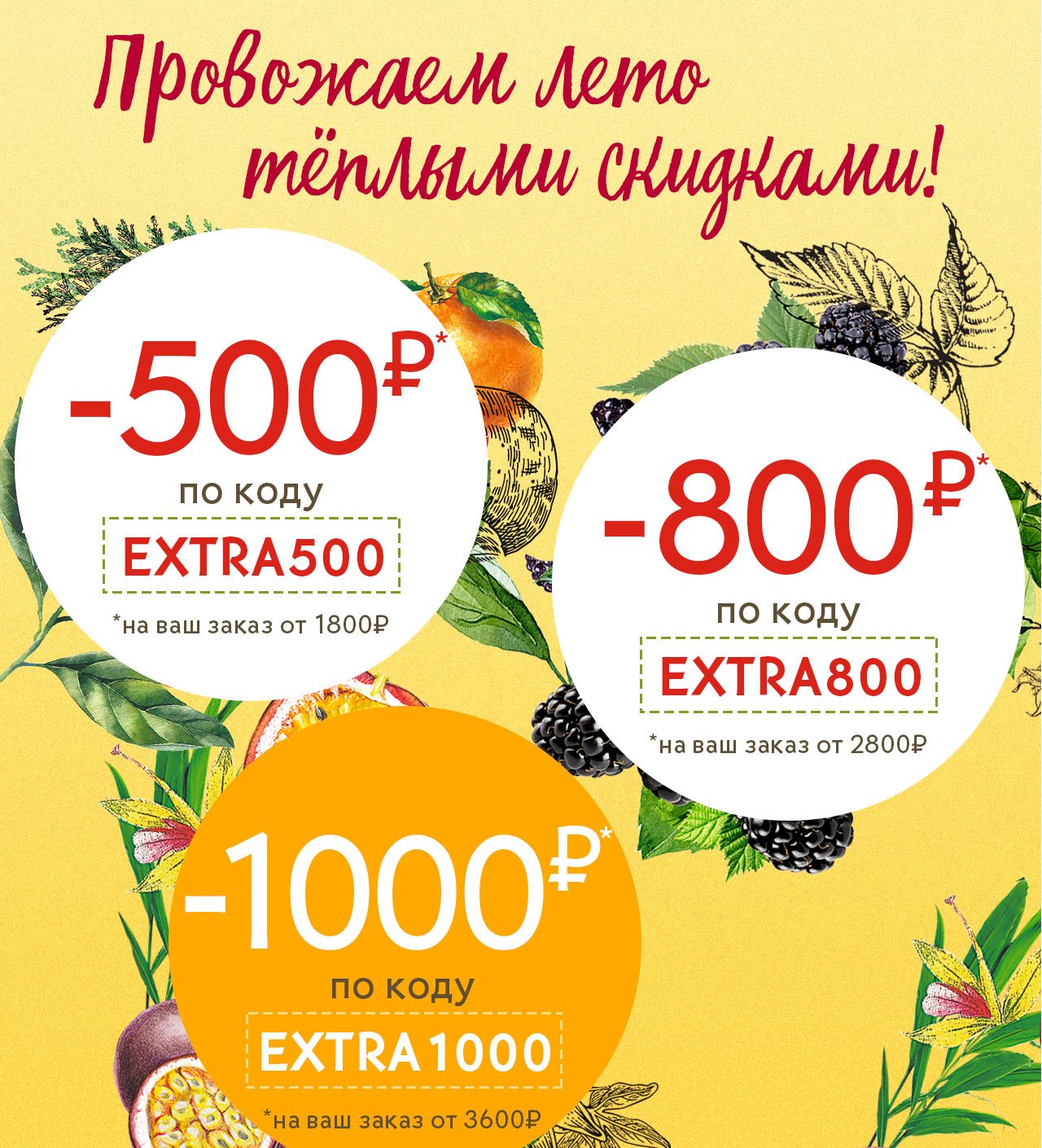 Последние скидки этого лета в Yves Rocher!