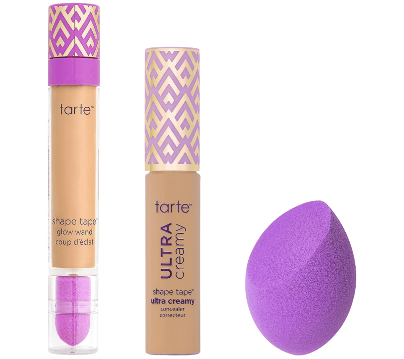 Набор с консилером, хайлайтером и спонжем tarte Shape Tape Ultra