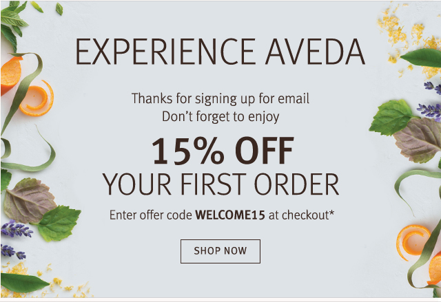 Скидка -15% на первый заказ в интернет-магазине AVEDA