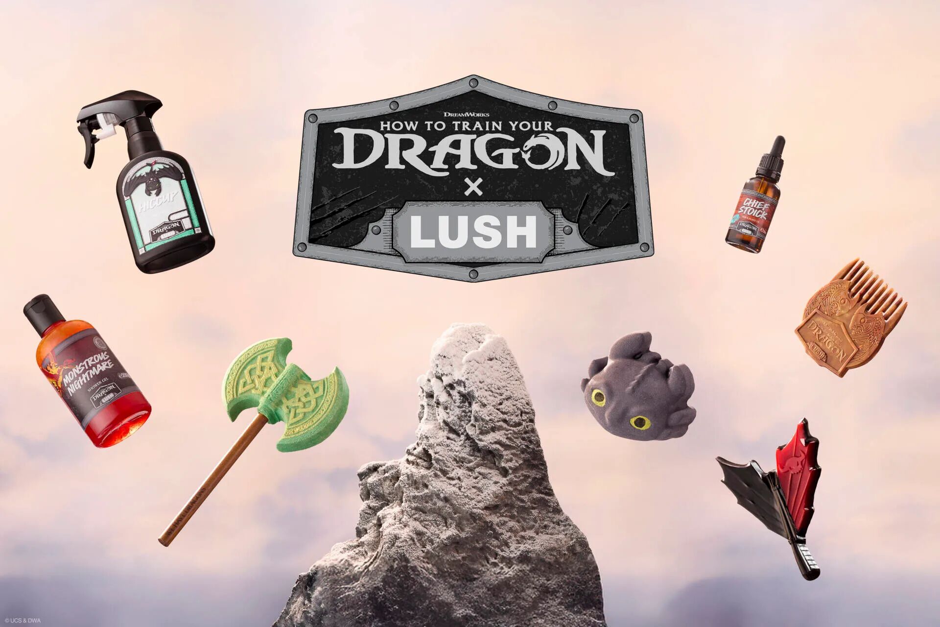 Коллаборация Lush и «Как приучить дракона»