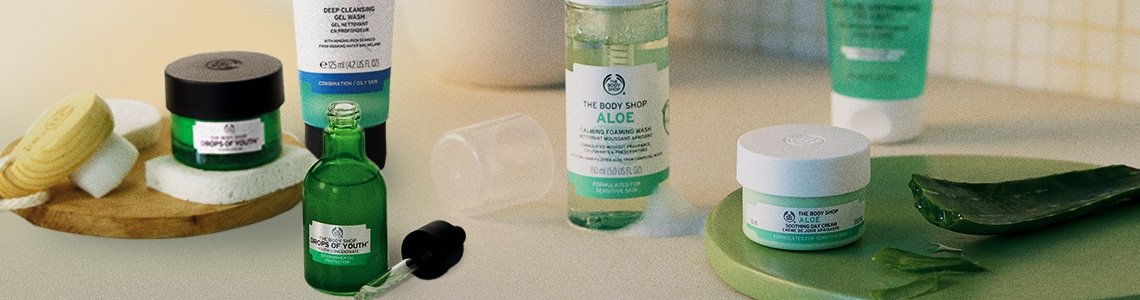 Скидка 50% на второе средство для лица в The Body Shop