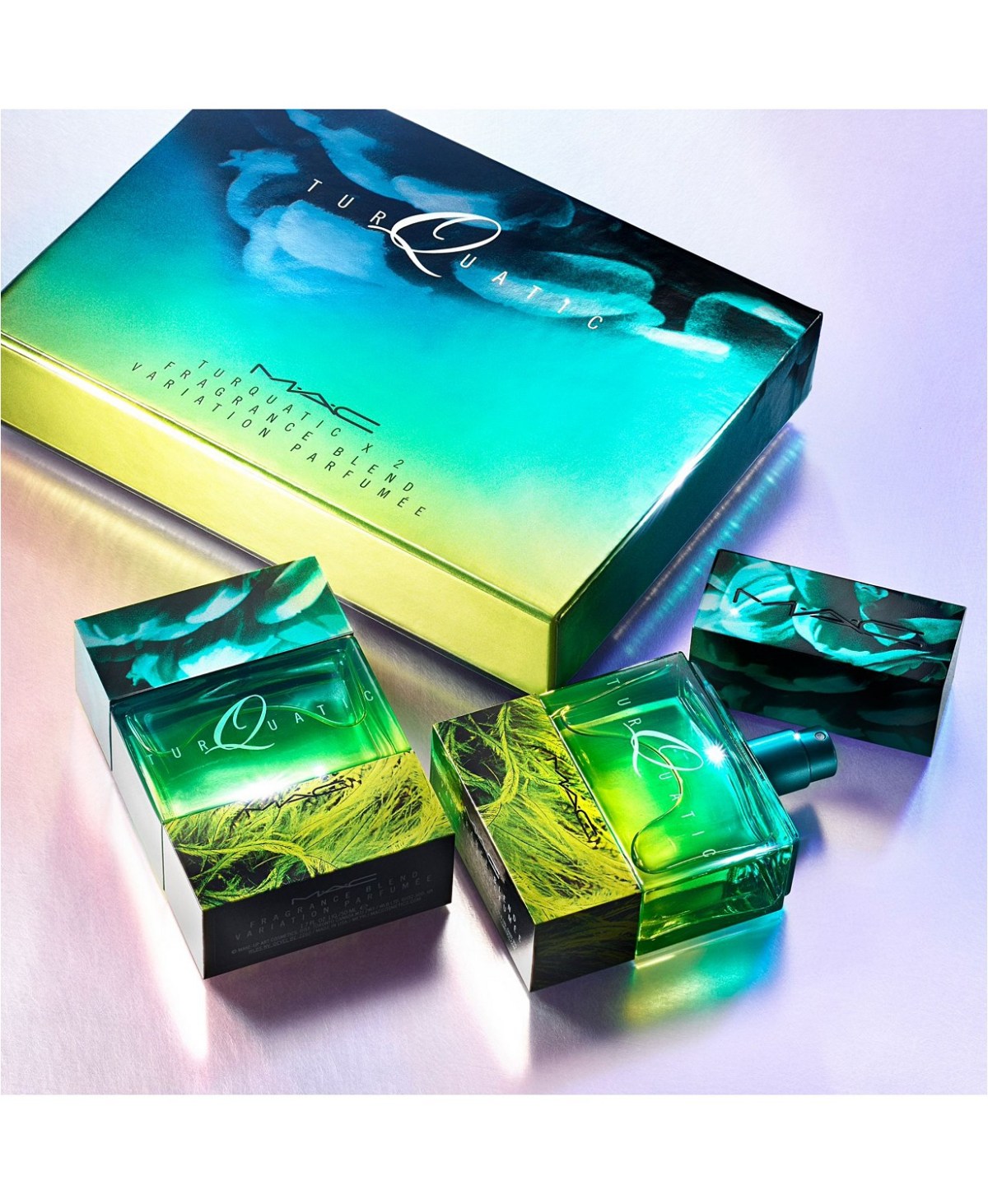 Праздничные парфюмы MAC Cosmetics Holiday Frosted Firework Iced Over Turquatic Duo