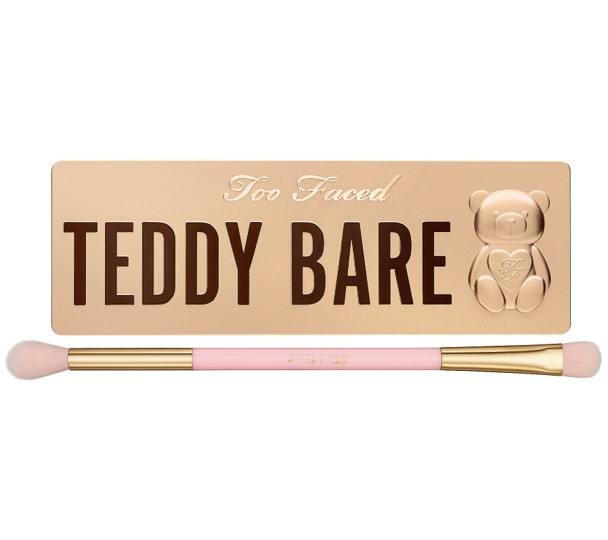 Палетка теней и двухконечная кисть Too Faced Teddy Bare Eye 