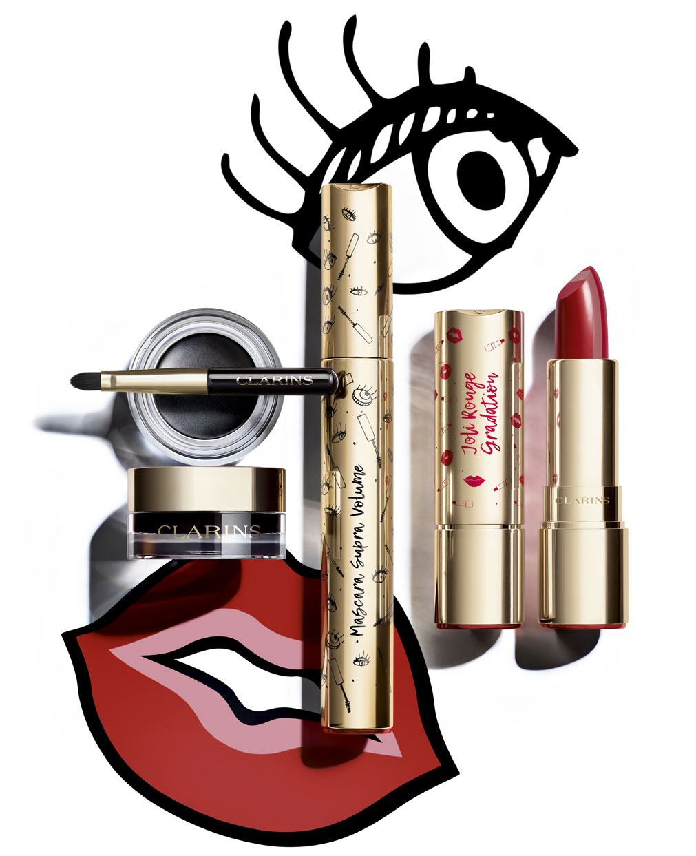 Коллекция Clarins Joli Rouge and Noir Collection for Fall 2018
