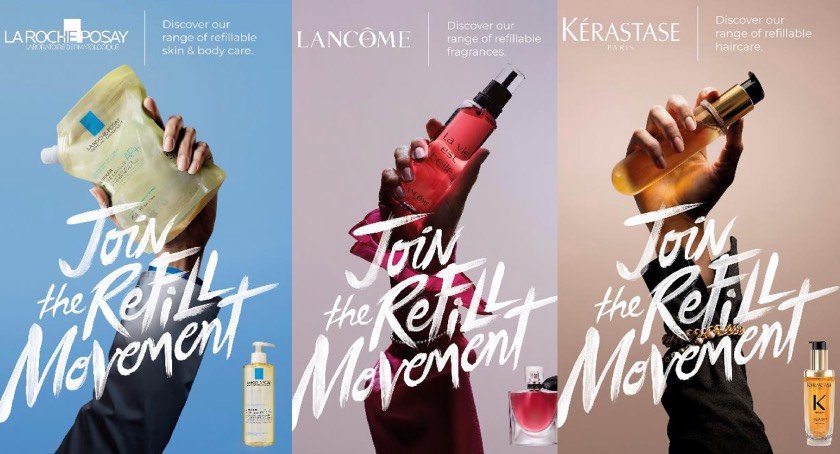 L'Oréal запускает глобальную мультибрендовую кампанию по продвижению многоразовых косметических средств