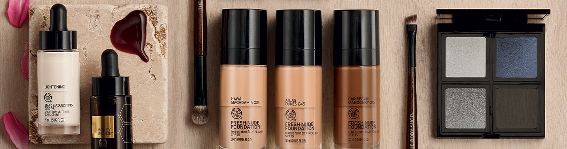 Скидка 20% на декоративную косметику и кисти в The Body Shop