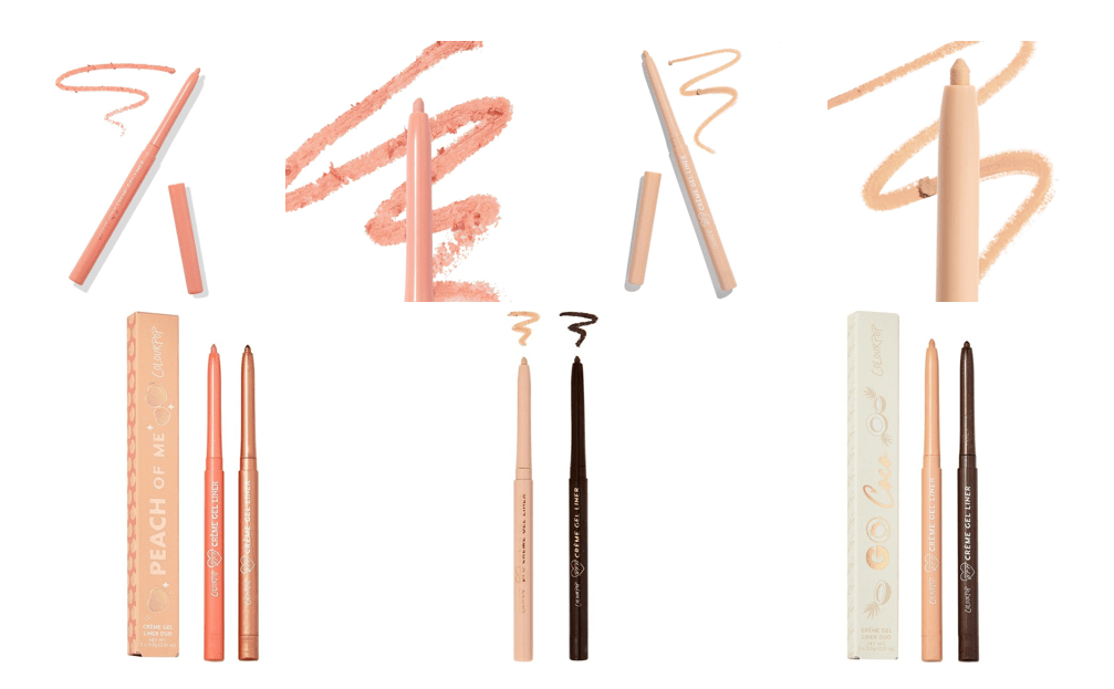 Дуэты подводок ColourPop Creme Gel Liner Duos – Go Coco и Peach Of Me