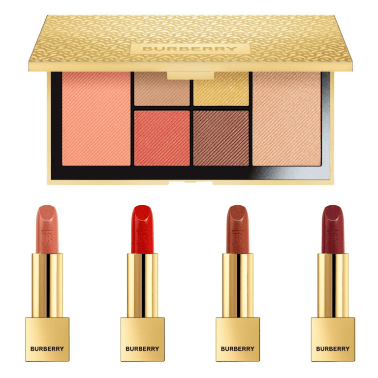Палетка для лица и глаз Burberry Holiday Iconic и помады Kisses Pearl 