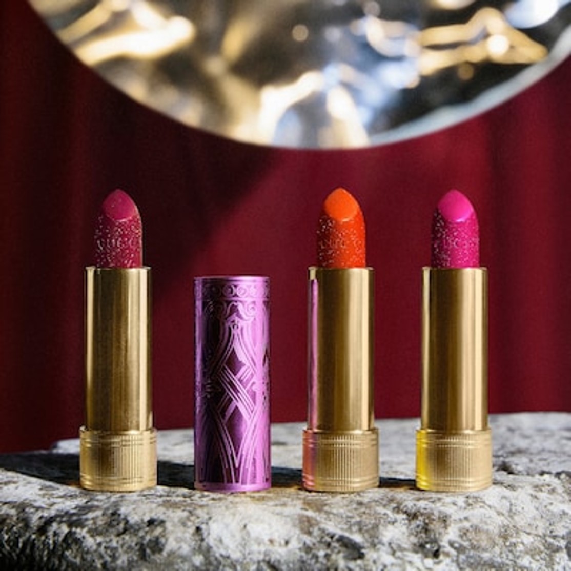 Праздничная коллекция помад для губ Holiday Rouge à Lèvres Lunaison Glitter Lipstick 2020