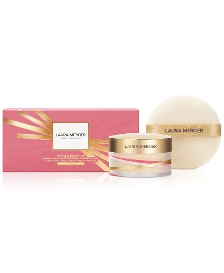 Подарочный набор Laura Mercier Flawless Encounter Translucent Loose Setting Powder & Puff Holiday 
