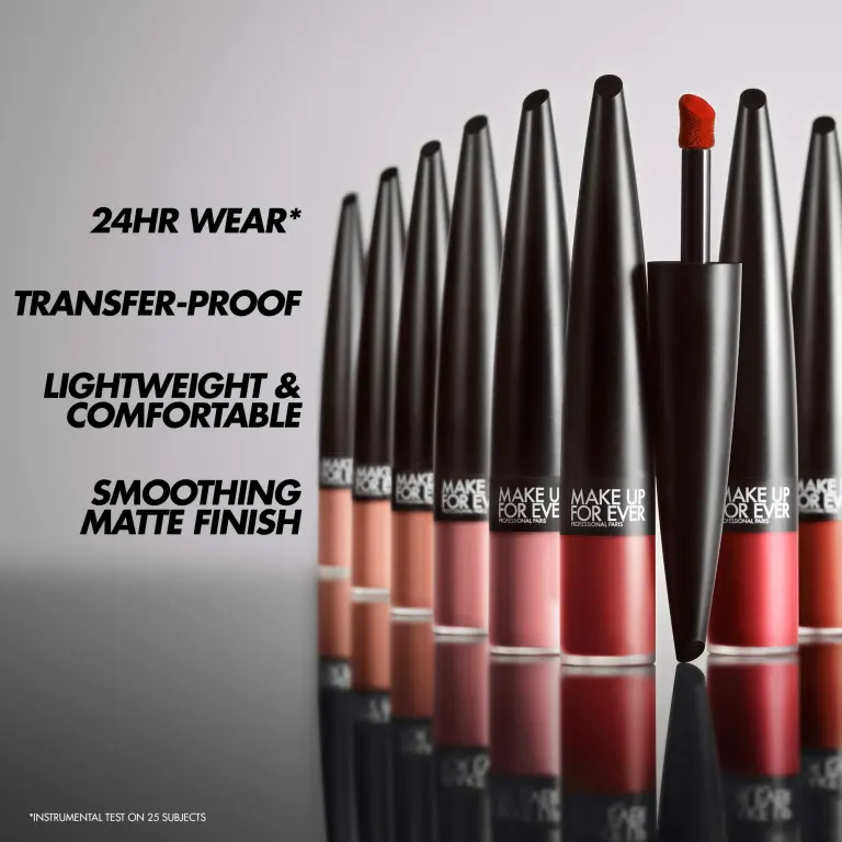 Жидкие помады Make Up For Ever Rouge Artist For Ever Matte 24HR Longwear 