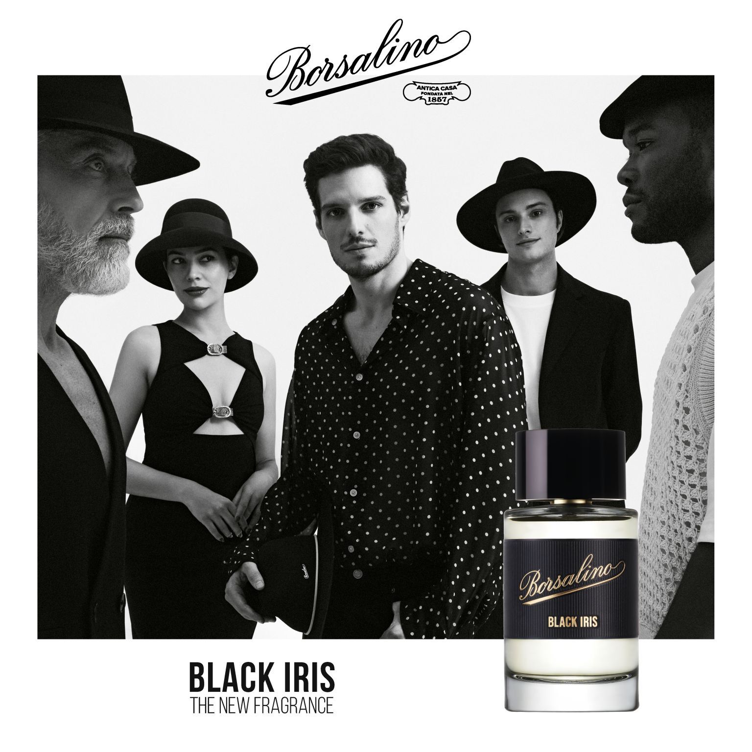 Первый аромат парфюмерной линии Borsalino Black Iris